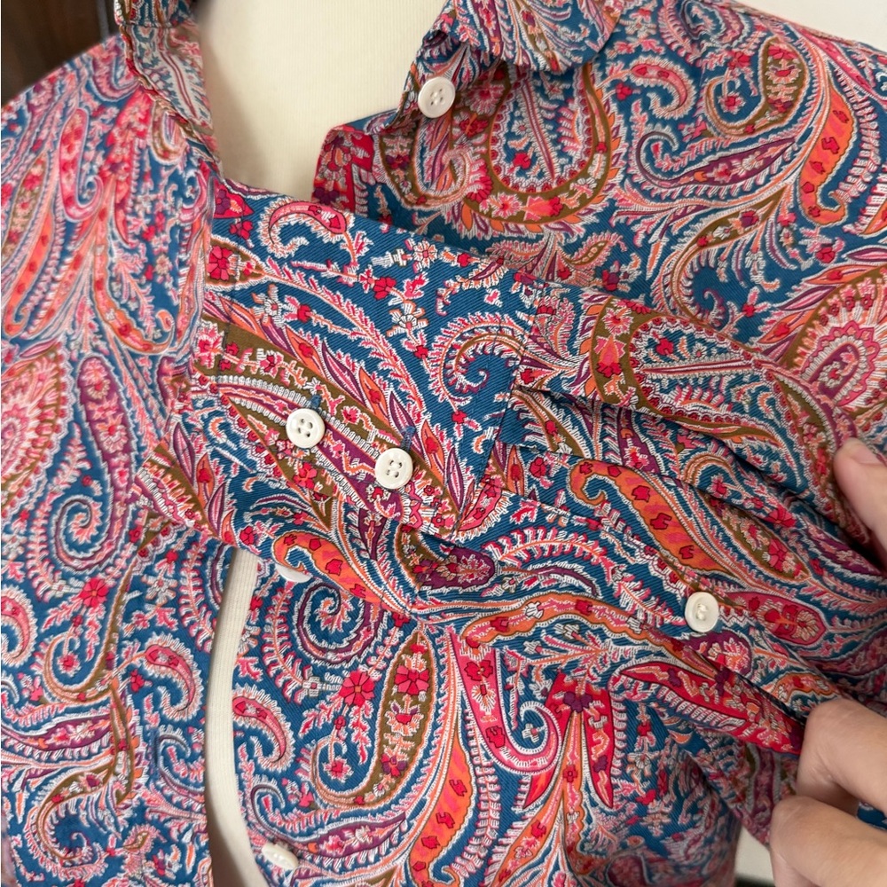 J. Crew Liberty of London | Felix Isabella Paisley Button Down Shirt - Picture 12 of 12
